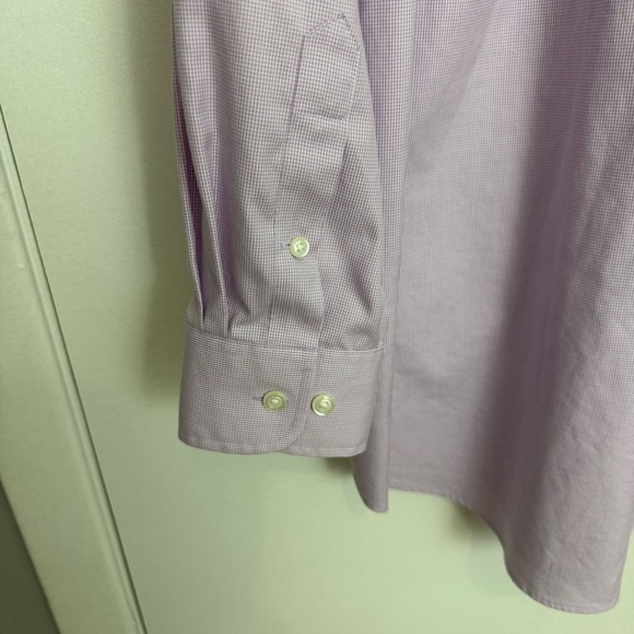 Cooper & Stewart Men’s button down long sleeve dress shirt. Preowned 16 1/2 - Picture 6 of 7